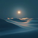 evoking night serenity in vast arabian desert landscape