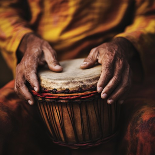 Experience a surge of energy as traditional drumming techniques fuse into a pulsating rhythm embodying the spirit of the wild.