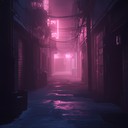 spooky synthscape in a neon, haunted dream world