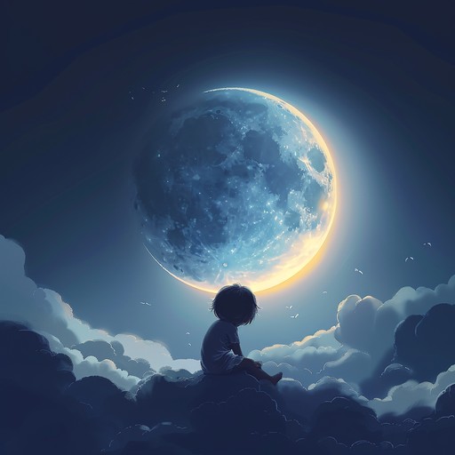 Starry night serenade delves deeper into the cosmos, offering a blend of harmonic tones that serve as an ideal soundscape for children drifting off to sleep under a sky filled with stars.