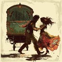 lively and energetic instrumental gypsy song