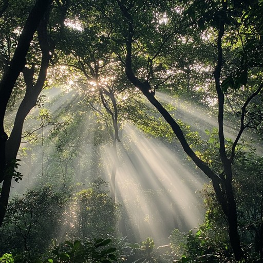 This composition aims to encapsulate the serene and mysterious essence of wandering through a dense, mist covered forest at dawn. Utilizing the natural acoustics and reverberations of the forest soundscape, the piece explores the quiet hum of wildlife and rustling leaves, creating a tranquil yet invigorating audio journey through nature’s own symphony.