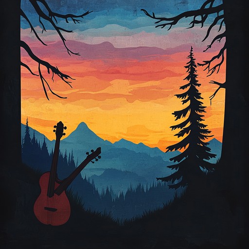 An instrumental bluegrass piece featuring gentle mandolin picking and soft fiddle melodies, creating a serene atmosphere reminiscent of a calm evening among whispering pine trees. The tune flows smoothly, invoking the tranquility and solace found in nature at dusk.