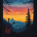 peaceful bluegrass tune embodying calmness of evening pine woods