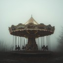 haunting music evoking eerie atmosphere at abandoned carnival