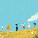 uplifting folk melody rejoicing in dance beneath sunny skies