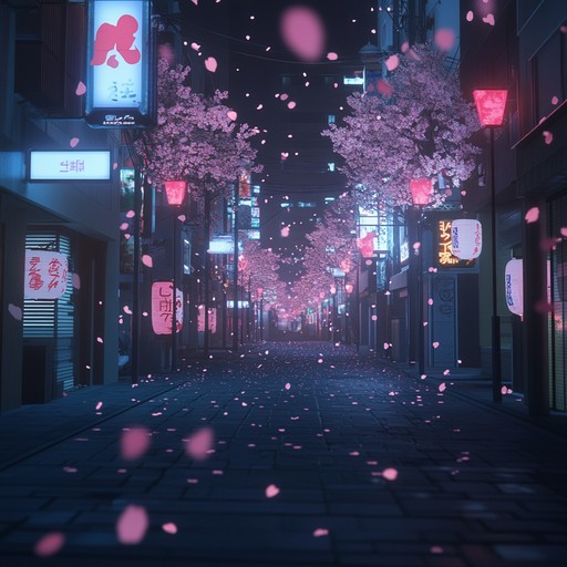 A soothing instrumental j pop track that portrays the quiet charm of tokyo at night, using mellow harmonies and subtle rhythms to inspire reflection and calm.