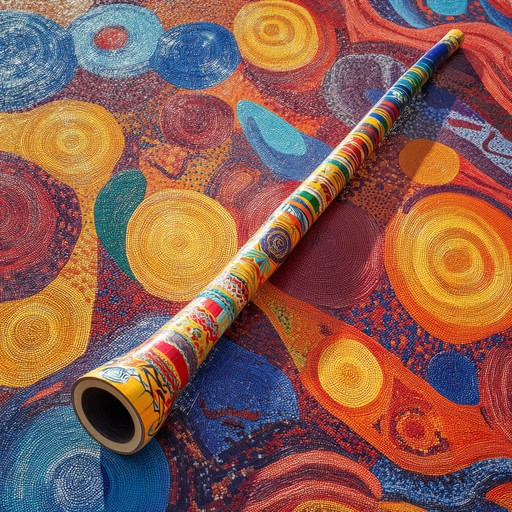 An uplifting instrumental combining didgeridoo and groovy rhythms for an energetic journey through the outback