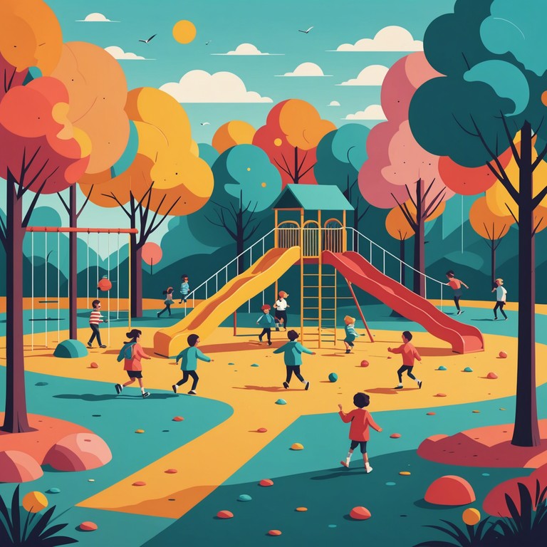 This composition captures the lighthearted spirit of a sunny day at a local fair, featuring playful whistles and the mellifluous tinkling of bells. It employs an upbeat rhythm that evokes images of children playing and balloons floating in the air, a perfect backing track to any cheerful, family friendly commercial or fun event.