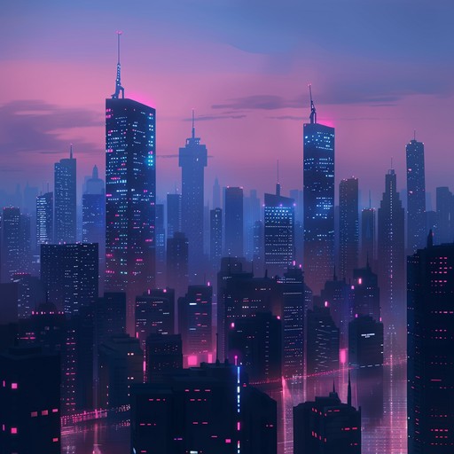 Immerse yourself in a vibrant future metropolis with this composition, where soaring synths and pulsating beats craft a vivid soundscape that captures the energy and hope of a technologically advanced society.