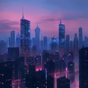 uplifting futuristic beats with ethereal synth melodies