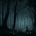 eerie theremin melodies guide through a haunted, magical forest.