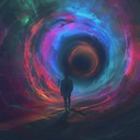 suspenseful rock journey with shadowy guitar riffs and synths.