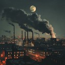 instrumental journey through mechanical sounds and human reflection