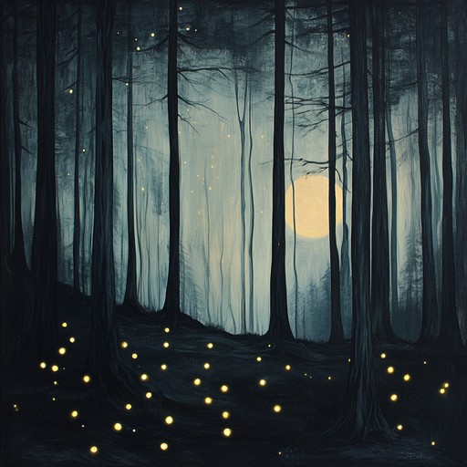 An ethereal blend of nocturnal sounds, weaving mysterious melodies that create an enigmatic atmosphere. The harmonious interplay of the synthesizer with subtle undertones draws listeners into a mesmerizing sonic landscape of mystery and wonder.