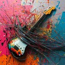 vibrant metal riffs merge with pulsating electronic rhythms.