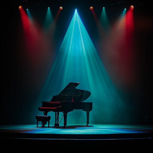 Step into a world of glitz and glamour with an uplifting cabaret tune featuring an energetic piano and swinging rhythms, ideal for setting a lively and spirited atmosphere.