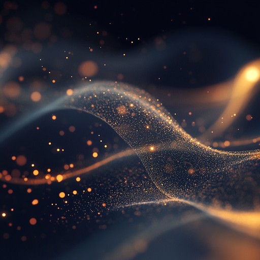 An elegant instrumental journey where the gentle touch of piano meets glittering synth textures. The piece weaves a tapestry of sound that is both soothing and mesmerizing, ideal for setting a refined and luminous ambiance.