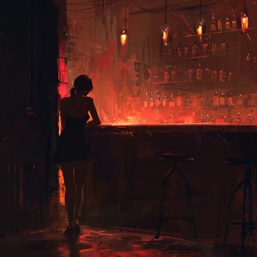 Imagined from the view of an observer aloof in the throbbing energy of a nightclub, this track combines deep bass and subtle electric guitar riffs to convey a scene both lively yet isolating, perfect for contemplative moments in a hectic setting.
