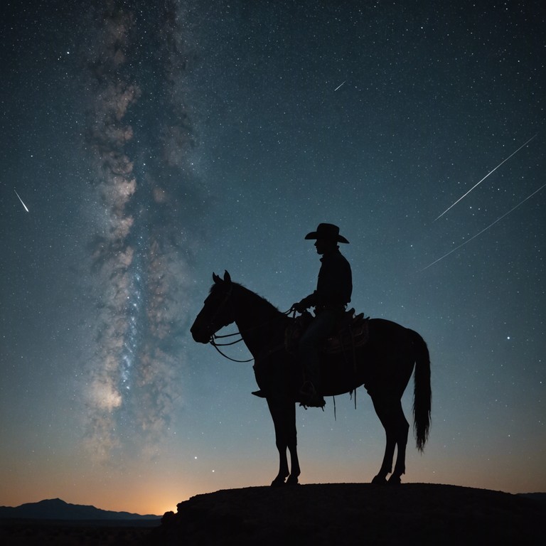 Expanding on the theme, echoes of the plains delves deeper into the melancholy and solitude experienced by a wandering cowboy. As he travels the endless plains, his harmonica's echoes tell a story of life, loss, and the relentless passage of time.