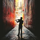 an instrumental blending klezmer melodies with edgy electronic rhythms