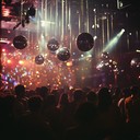 a lively disco track shimmering with glitter and energy