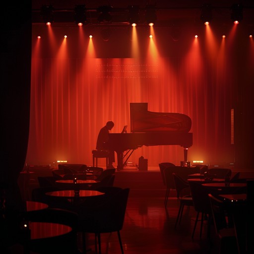 Immerse yourself in a bittersweet journey through a melancholic velvet curtain where cabaret flair and nostalgic undertones weave a touching narrative. The instrumentation carries vintage charm, blending poignant melodies with a theatrical essence. This piece transports listeners to a smoky, dimly lit cabaret where longing and reminiscence dance in the air.