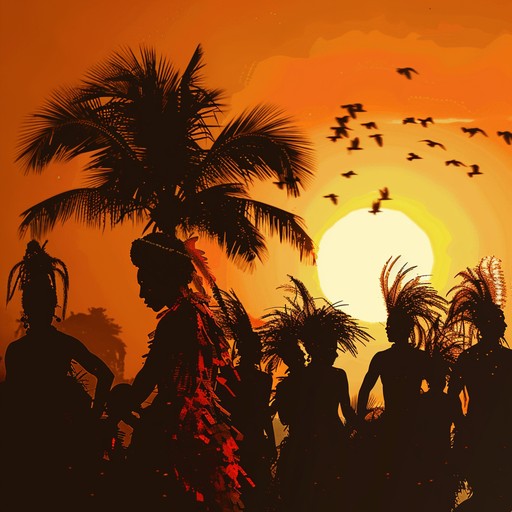 Imagine the vibrant and colorful atmosphere of a brazilian carnival, with the setting sun casting golden hues over jubilant dancers. This track encapsulates the lively spirit of a samba dance party, filled with dynamic rhythms and an infectious energy, ideal for both festive celebrations and lively gatherings.