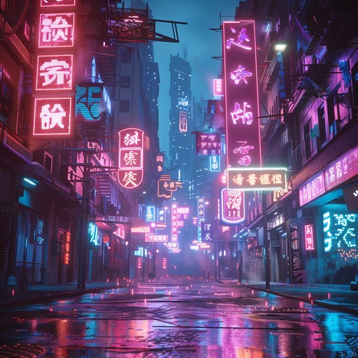 Craft an instrumental track featuring pulsating electronic beats layered with shimmering, ethereal synth harmonies to transport listeners into a neon lit urban dreamscape.