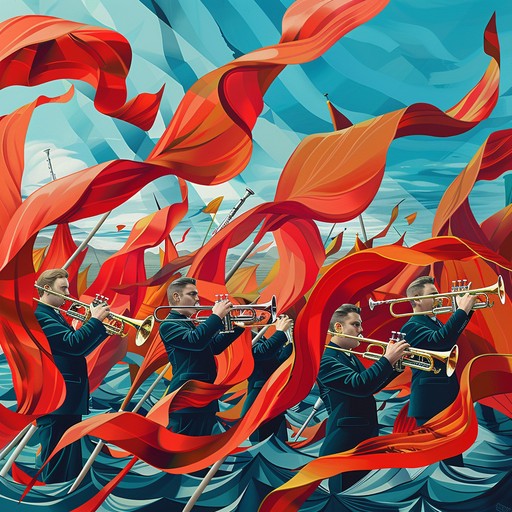 Featuring a commanding drumline and heroic brass, this stirring instrumental captures aggressive national pride and determination, ideal for motivating and uniting listeners. Featuring a commanding drumline and heroic brass, this stirring instrumental captures aggressive national pride and determination, ideal for motivating and uniting listeners.