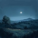 floating through a luminous dream under moonlit skies