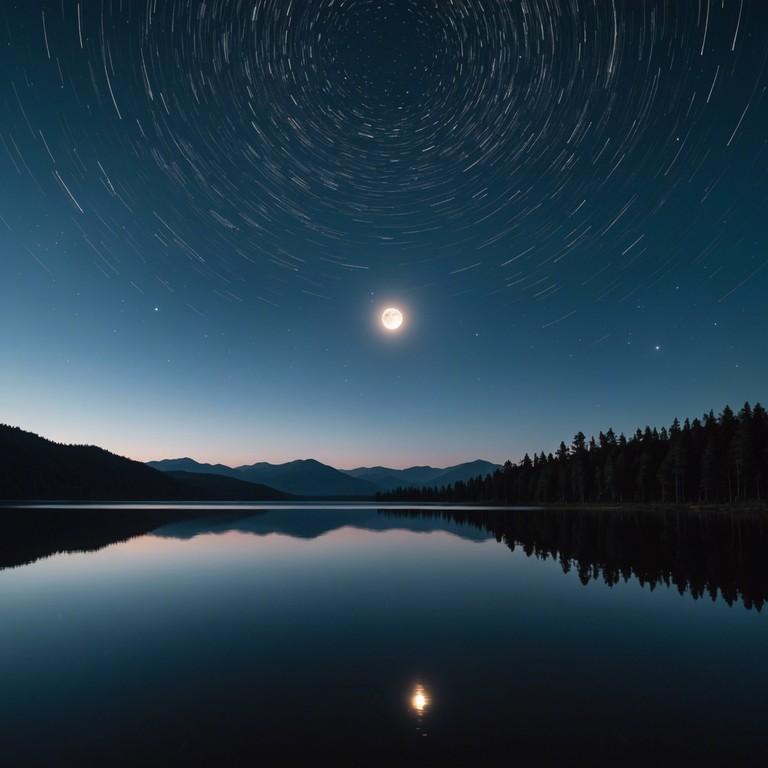 This composition captures the essence of tranquility and comfort, emulating the gentle touch of a whispering breeze through serene moonlit nights. The music is designed to lull listeners into a state of deep relaxation and peaceful sleep, with a melody that flows like a gentle stream.