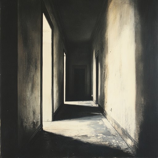 An experimental instrumental track blending unsettling drones, mechanical noises, and distorted sounds to create a haunting atmosphere that evokes feelings of isolation and unease An experimental instrumental track blending unsettling drones, mechanical noises, and distorted sounds to create a haunting atmosphere that evokes feelings of isolation and unease