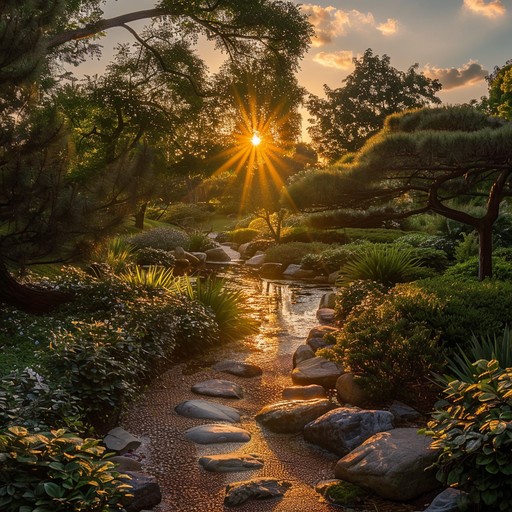 Experience the lushness of a midnight garden with soothing ambient lounge music. Soft rhythms and evocative melodies will transport you to a peaceful, reflective state amongst the plants.