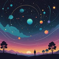 sweeping synths over deep bass layers