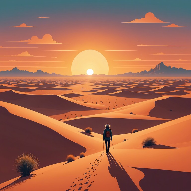 A captivating piece featuring the haunting sounds of a bamboo flute, evoking images of vast, sun bathed deserts and ancient caravans slowly making their way across endless sands. The music unfolds like a journey through time and vast open spaces, inviting the listener to experience a deeply spiritual and introspective voyage. A captivating piece featuring the haunting sounds of a bamboo flute, evoking images of vast, sun bathed deserts and ancient caravans slowly making their way across endless sands. The music unfolds like a journey through time and vast open spaces, inviting the listener to experience a deeply spiritual and introspective voyage.