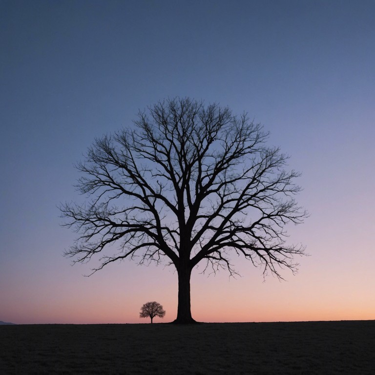 Imagine a soundscape that stretches out beneath the vast, starry sky, the electric guitar's strings humming with the quiet intensity of an ending day, capturing both hope and the melancholic beauty of memories slipping away.