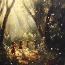 joyful tune imaging elves’ festive dance in sunlight