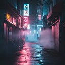 an eerie instrumental j pop track echoing through empty tokyo streets.