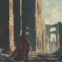 sweeping orchestral symphony conveying tragedy and heroism.