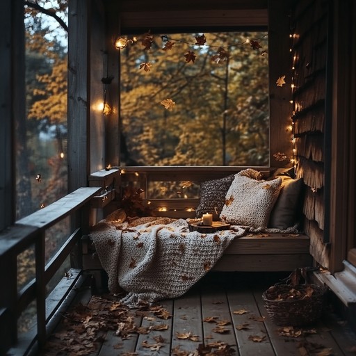 Imagine sitting on a porch, wrapped in a warm blanket, watching leaves fall gently. The soft strumming of an acoustic guitar completes this serene picture, providing a soundtrack to your relaxation.