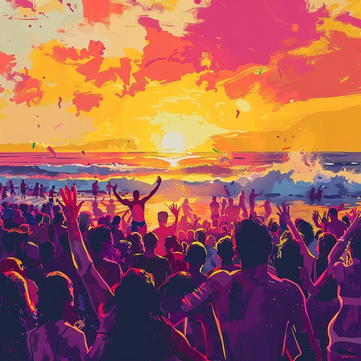 Experience the exhilaration of samba dance as the sun dips below the horizon. The drum beats, paired with lively saxophone tunes, bring life to the beach, filling it with ecstatic vibrations.