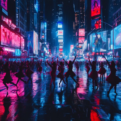 A lively instrumental track reflecting the bustling energy of city nightlife, with catchy basslines and dynamic synth melodies to get you moving.