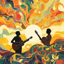 an uplifting blend of guitars and sitar with breezy melodies