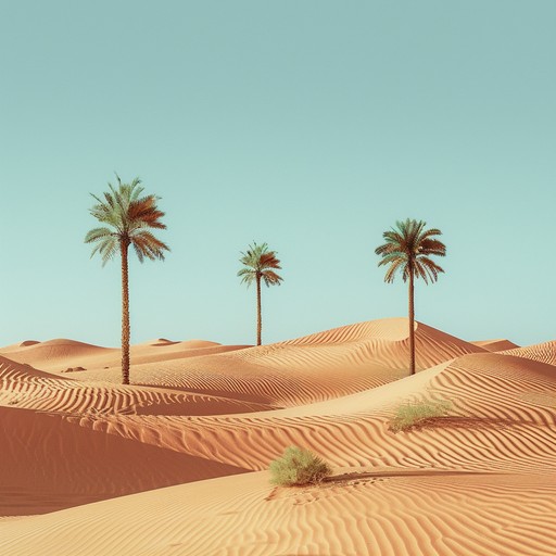 A serene journey through expansive desert landscapes, blending calming ethnic melodies with gentle percussive rhythms. This instrumental piece evokes a sense of peace and wonder, painting vivid mental images of ancient caravan routes and endless sand dunes. The relaxing rhythms smooth out the texture, leading to an emotionally enriching experience.