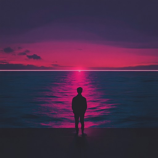 An instrumental chillwave track blending retro synthesizer sounds with ambient textures, evoking a soothing and nostalgic atmosphere reminiscent of neon lit nights.