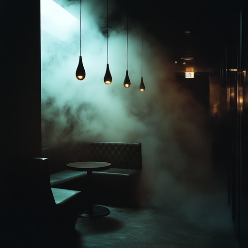 Dive into a haunting lounge scene where mystery and allure meet. Electric piano melodies spiral into the room, casting an ominous glow that dances amidst the shadows. Each refrain deepens the suspense, crafting an atmosphere both eerie and magnetic.