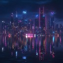 a relaxing cyberpunk track with ambient synth soundscapes.