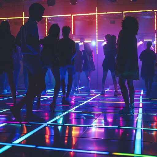 Immerse yourself in an 80s themed festive celebration with pulsating synths and catchy melodies. This instrumental track captures the joyous and carefree spirit of holiday parties filled with neon lights and nostalgic dance moves, creating an atmosphere of pure retro fun.