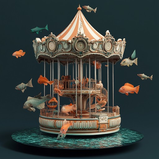 An instrumental track featuring toy piano and unusual sounds, creating a whimsical and experimental journey through playful and curious soundscapes reminiscent of a clockwork carousel.